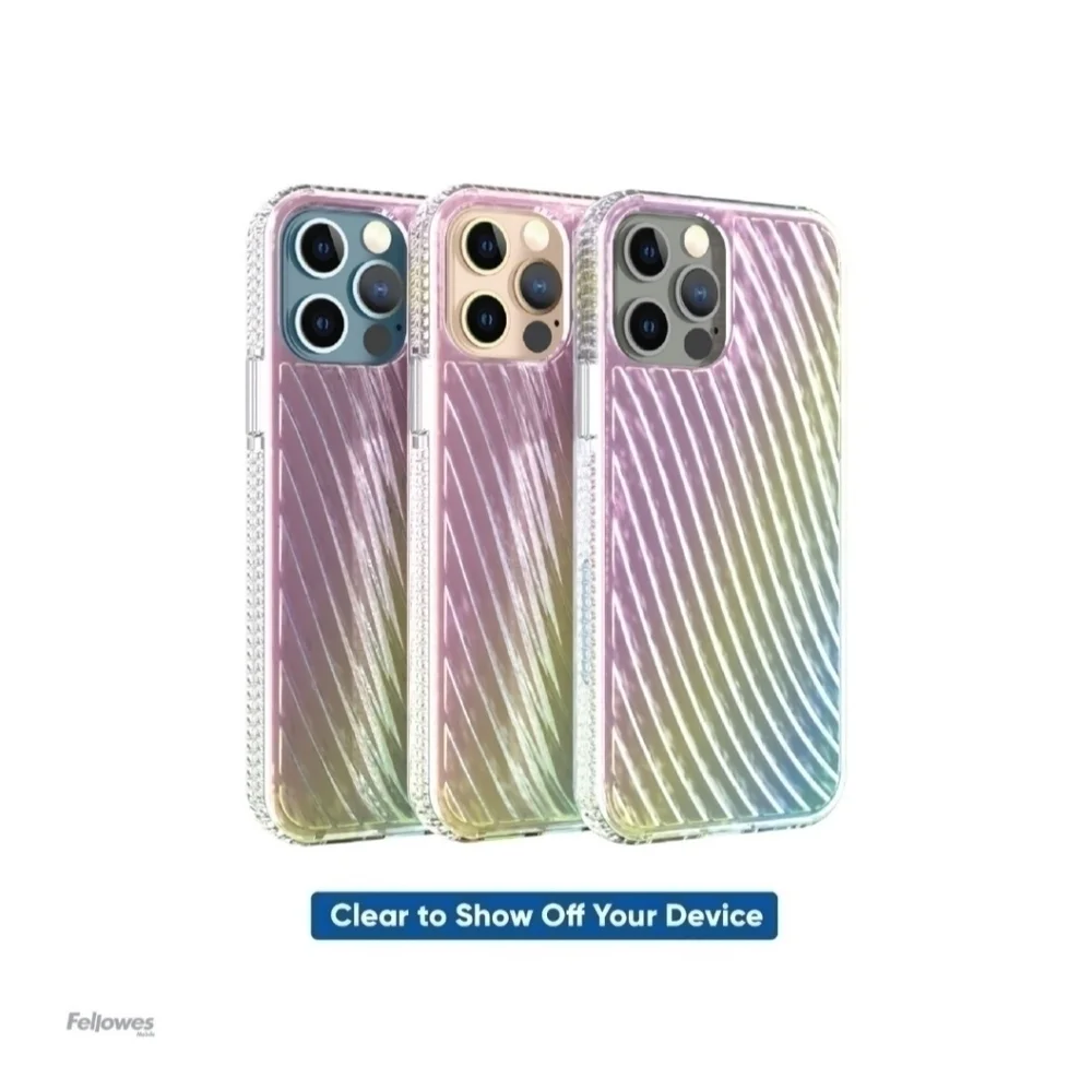 Nwt Onn. 12 Pro Max IPhone Iridescent Ridges Case